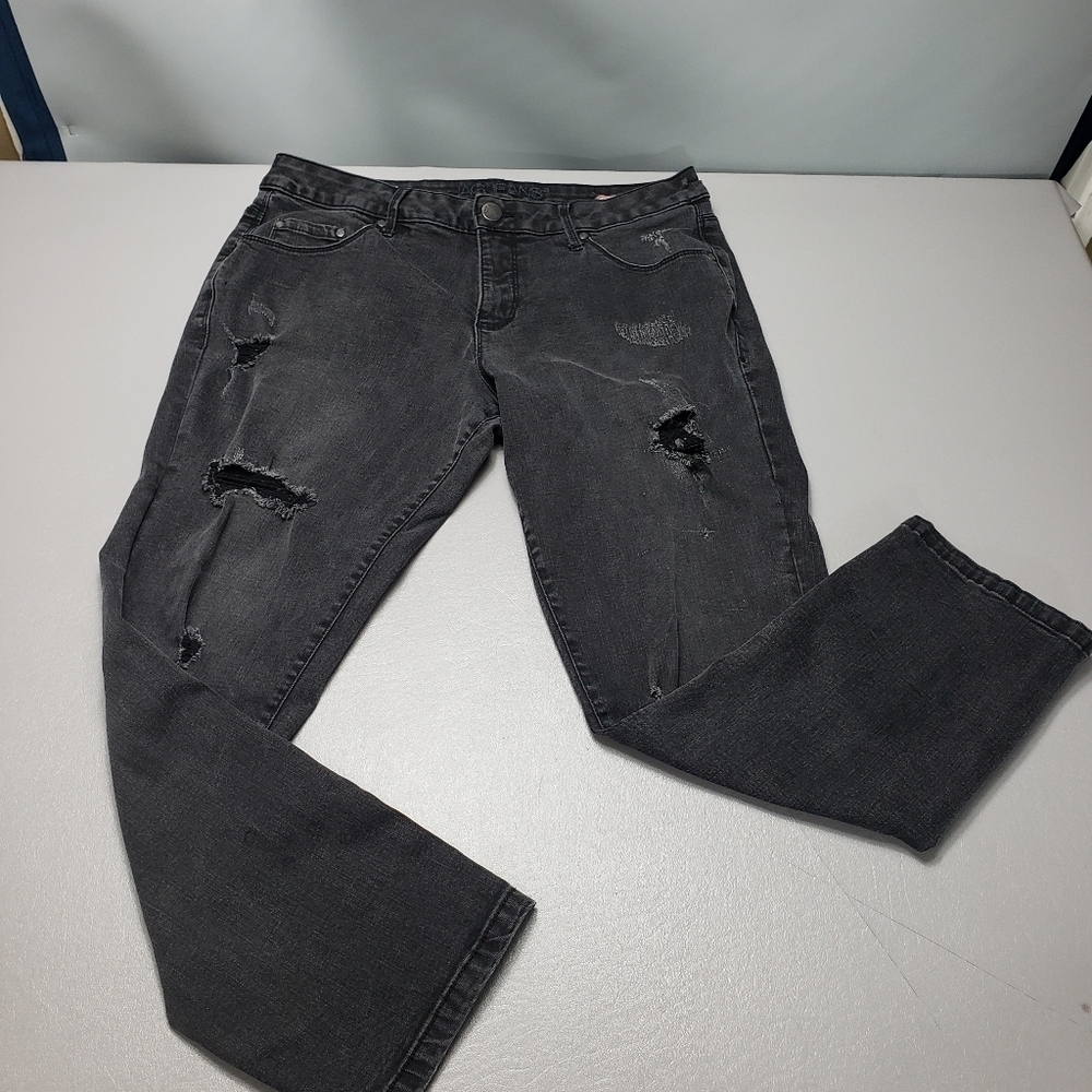 Jag jeans low rise skinny ankle ripped distressed denim jeans women's size 14
